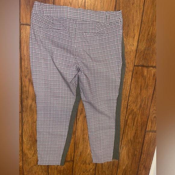 Two pairs Maurices Black and White Checkered and gray Ankle Pants slacks size L - Picture 1 of 9